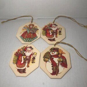 Vintage Avon Soft Fragrant Tree Trimmings Christmas Ornaments - Set Of 4